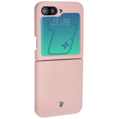 Silikonowe etui Bizon Soft Case do Samsung Galaxy Z Flip6 / 7 FE jasnoróżowe