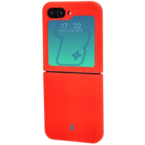 Silikonowe etui Bizon Soft Case do Samsung Galaxy Z Flip6 / 7 FE czerwone