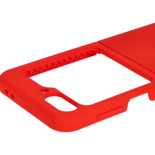 Silikonowe etui Bizon Soft Case do Samsung Galaxy Z Flip6 / 7 FE czerwone