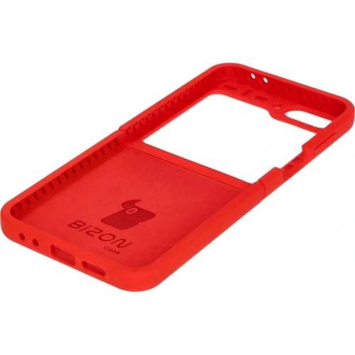 Silikonowe etui Bizon Soft Case do Samsung Galaxy Z Flip6 / 7 FE czerwone