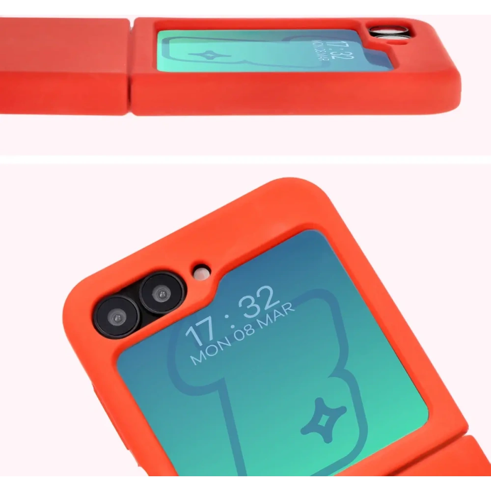 Wholesale Bizon Soft Case Samsung Galaxy Z Flip6 red - BIZ5723 - {ean13} - Hurt
