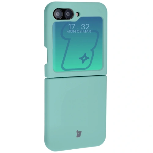 Silikonowe etui Bizon Soft Case do Samsung Galaxy Z Flip6 / 7 FE turkusowe