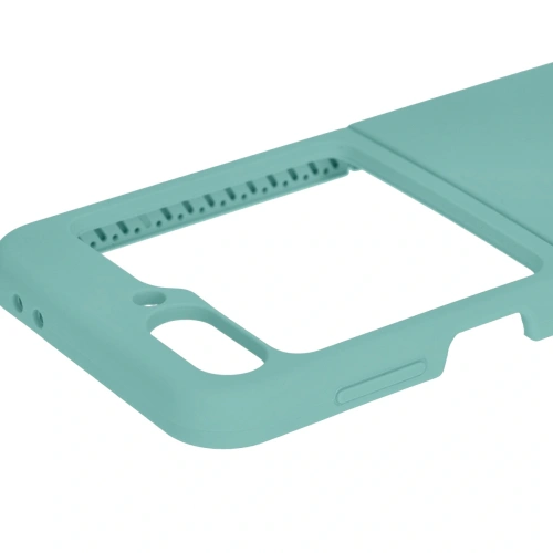 Silikonowe etui Bizon Soft Case do Samsung Galaxy Z Flip6 / 7 FE turkusowe