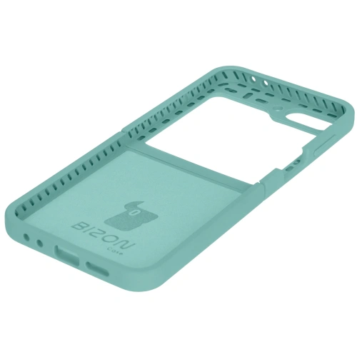 Silikonowe etui Bizon Soft Case do Samsung Galaxy Z Flip6 / 7 FE turkusowe
