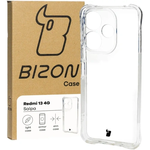Elastyczne etui Bizon Case Salpa do Xiaomi Redmi 13 4G przezroczyste