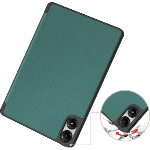 Etui z klapką Bizon Case Tab Lizard do Xiaomi Redmi Pad Pro 12.1 ciemnozielone