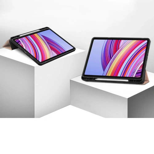Etui z klapką Bizon Case Tab Lizard do Xiaomi Redmi Pad Pro 12.1 różowozłote