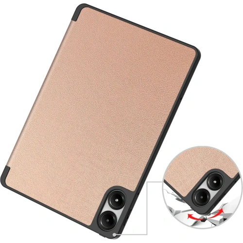 Etui z klapką Bizon Case Tab Lizard do Xiaomi Redmi Pad Pro 12.1 różowozłote