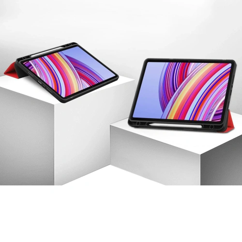 Etui z klapką Bizon Case Tab Lizard do Xiaomi Redmi Pad Pro 12.1 czerwone