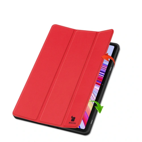 Etui z klapką Bizon Case Tab Lizard do Xiaomi Redmi Pad Pro 12.1 czerwone