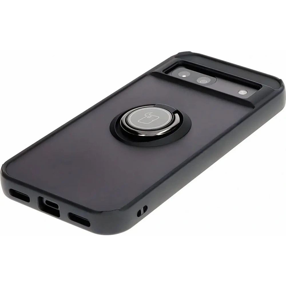 Hurtownia GSM - Bizon Case Hybrid Ring Google Pixel 8a smoky cu un cadru negru - BIZ5979 - {ean13} - Hurt