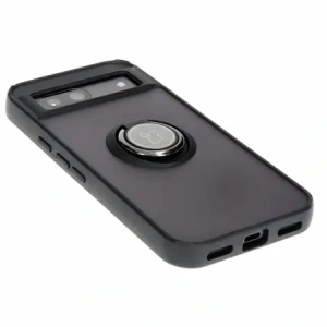 Hurtownia GSM - Etui s úchopem na prst Bizon Case Hybrid Ring pro Google Pixel 8a kouřové s černým rámem - BIZ5979 - {ean13} - Hurt