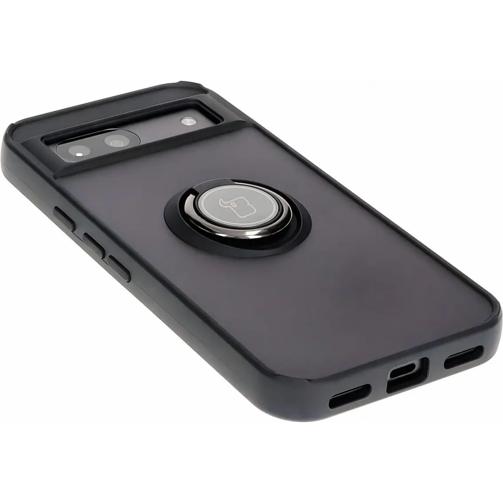 Wholesale Bizon Case Hybrid Ring Google Pixel 8a smoky with a black frame - BIZ5979 - {ean13} - Hurt