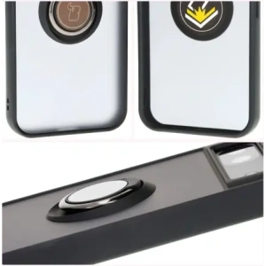 Hurtownia GSM - Etui s úchopem na prst Bizon Case Hybrid Ring pro Google Pixel 8a kouřové s černým rámem - BIZ5979 - {ean13} - Hurt