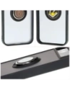 Hurtownia GSM - Bizon Case Hybrid Ring Google Pixel 8a smoky cu un cadru negru - BIZ5979 - {ean13} - Hurt