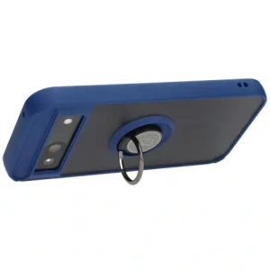 Hurtownia GSM - Etui s úchopem na prst Bizon Case Hybrid Ring pro Google Pixel 8a kouřové s modrým rámečkem - BIZ5980 - {ean13} - Hurt