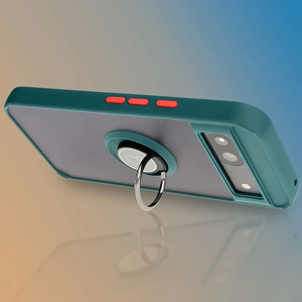 Hurtownia GSM - Bizon Case Hybrid Ring Google Pixel 8a rauchig mit einem dunkelgrünen Rahmen - BIZ5742 - {ean13} - Hurt