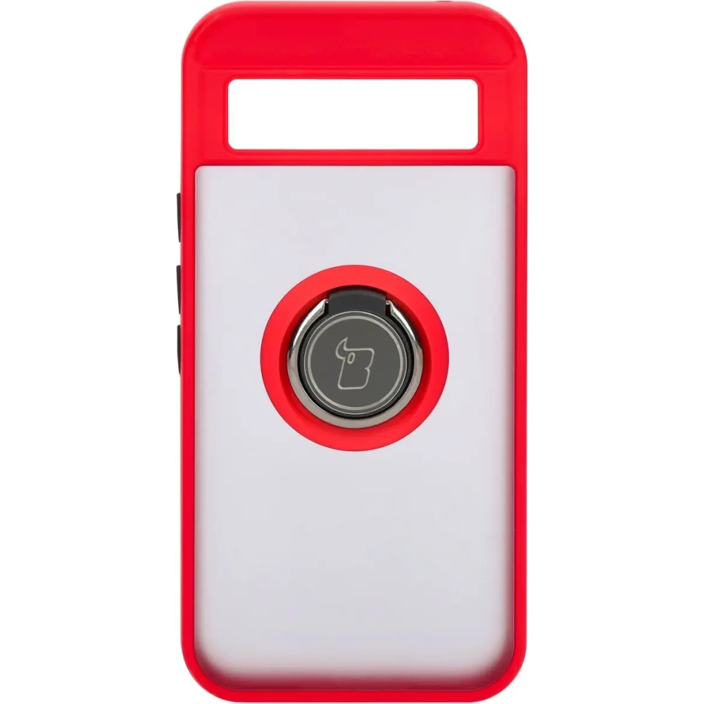 Hurtownia GSM - Bizon Case Hybrid Ring Google Pixel 8a fumuriu cu un cadru roșu - BIZ5743 - {ean13} - Hurt