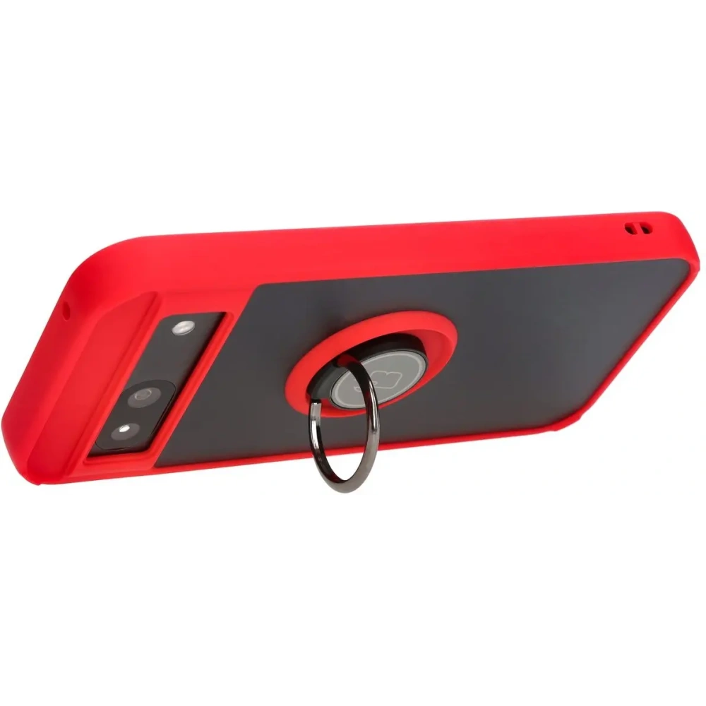 Hurtownia GSM - Bizon Case Hybrid Ring Google Pixel 8a fumuriu cu un cadru roșu - BIZ5743 - {ean13} - Hurt