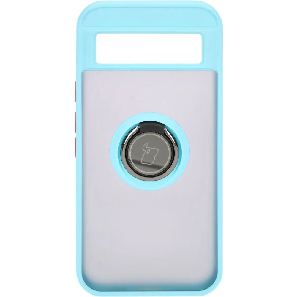 Hurtownia GSM - Bizon Case Hybrid Ring Google Pixel 8a fumuriu cu un cadru de culoare albastru deschis - BIZ5744 - {ean13} - Hurt