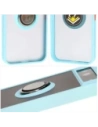 Hurtownia GSM - Bizon Case Hybrid Ring Google Pixel 8a fumuriu cu un cadru de culoare albastru deschis - BIZ5744 - {ean13} - Hurt