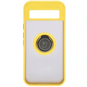 Hurtownia GSM - Bizon Case Hybrid Ring Google Pixel 8a rauchig mit einem gelben Rahmen - BIZ5745 - {ean13} - Hurt