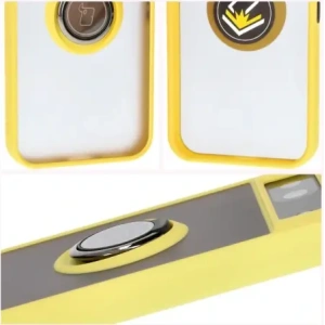 Hurtownia GSM - Bizon Case Hybrid Ring Google Pixel 8a rauchig mit einem gelben Rahmen - BIZ5745 - {ean13} - Hurt