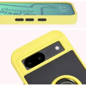 Hurtownia GSM - Bizon Case Hybrid Ring Google Pixel 8a rauchig mit einem gelben Rahmen - BIZ5745 - {ean13} - Hurt