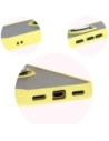 Wholesale Bizon Case Hybrid Ring Google Pixel 8a smoky with a yellow frame - BIZ5745 - {ean13} - Hurt