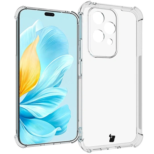Etui + 2x folia na ekran Bizon Case Clear Pack do Honor 200 Lite przezroczyste