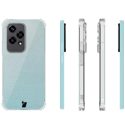 Etui + 2x folia na ekran Bizon Case Clear Pack do Honor 200 Lite przezroczyste