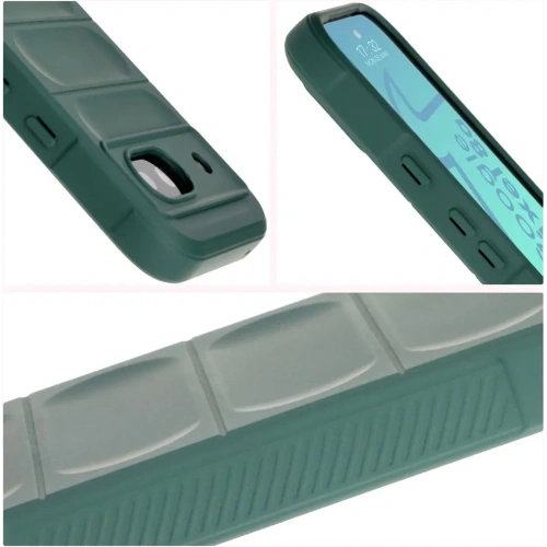 Pancerne etui Bizon Case Tur do Google Pixel 8a ciemnozielone