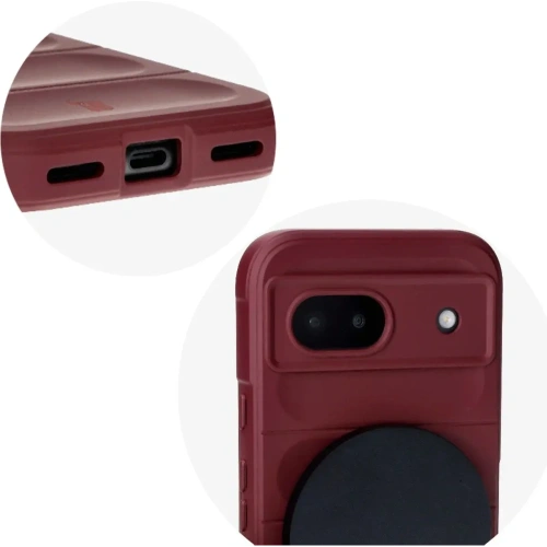 Pancerne etui Bizon Case Tur do Google Pixel 8a ciemnofioletowe