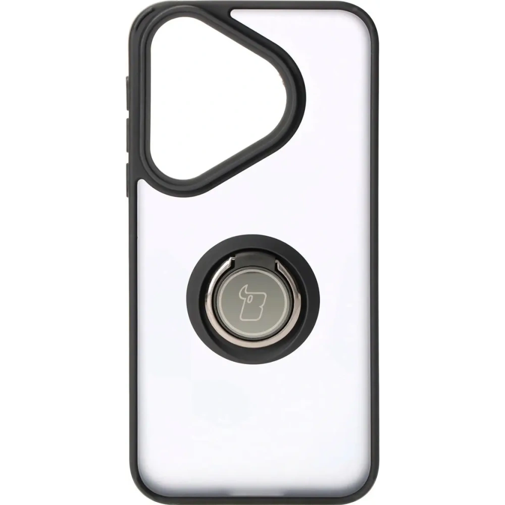 Hurtownia GSM - Etui s držákem na prst Bizon Case Hybrid Ring pro Huawei Pura 70 kouřové s černým rámečkem - BIZ5996 - {ean13} - Hurt