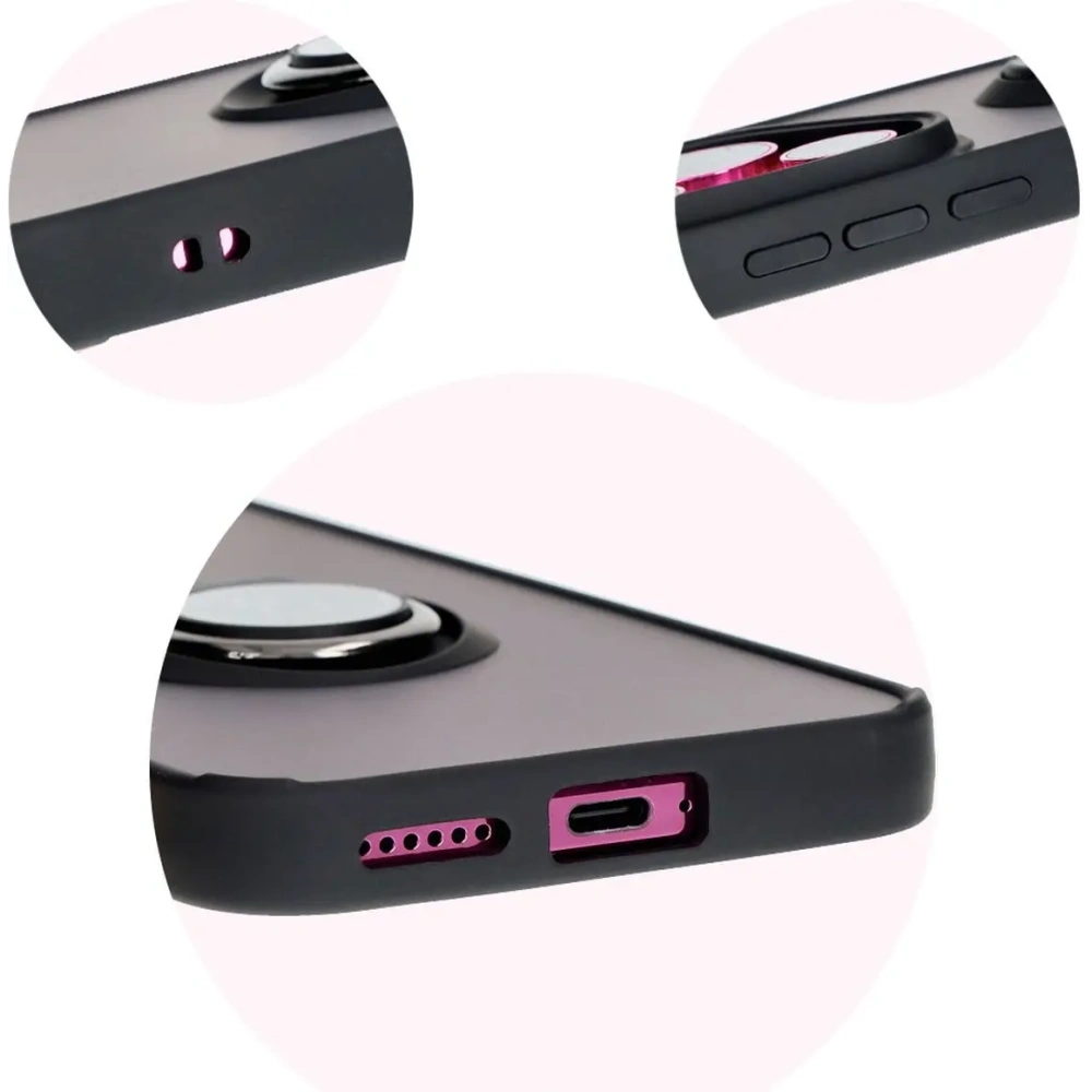 Hurtownia GSM - Bizon Case Hybrid Ring Huawei Pura 70 rauchig mit einem schwarzen Rahmen - BIZ5996 - {ean13} - Hurt