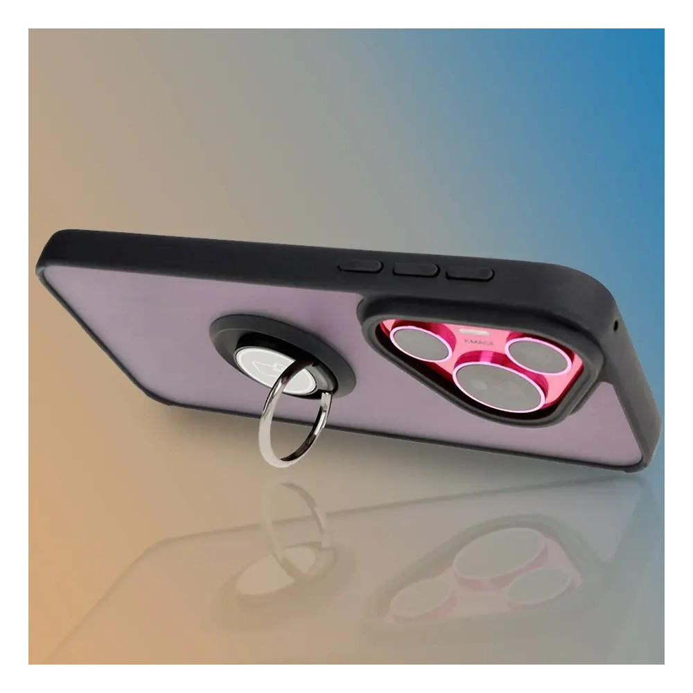 Hurtownia GSM - Etui s držákem na prst Bizon Case Hybrid Ring pro Huawei Pura 70 kouřové s černým rámečkem - BIZ5996 - {ean13} - Hurt