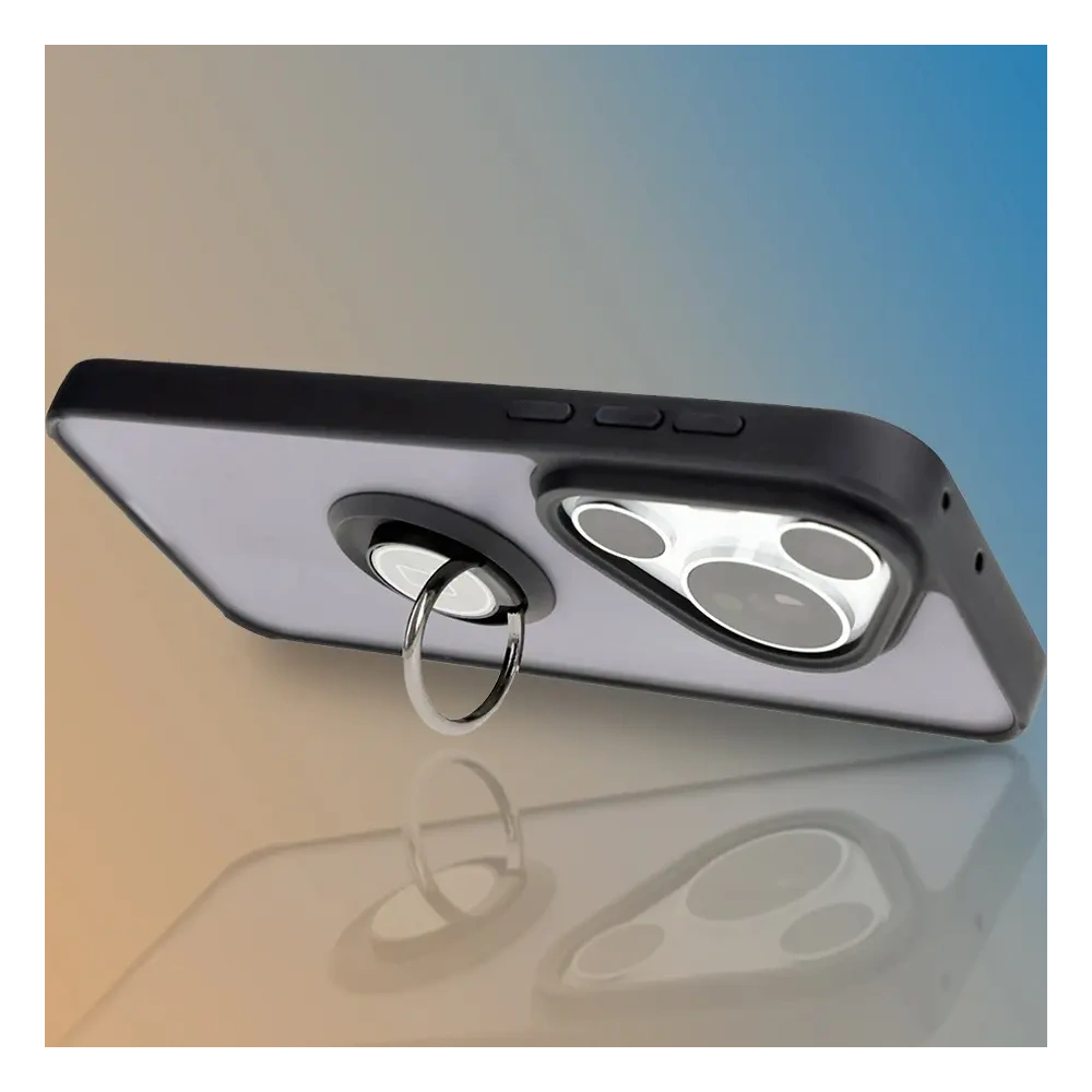 Wholesale Bizon Case Hybrid Ring Huawei Pura 70 Pro / Pro+ smoky with a black frame - BIZ5765 - {ean13} - Hurt