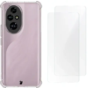 Hurtownia GSM - Elastické pouzdro + 2x folie na displej Bizon Case Clear Pack pro Honor 200 Pro průhledné - BIZ5783 - {ean13} - Hurt
