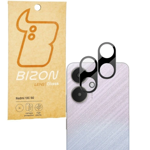 Szkło na aparat Bizon Glass Lens do Xiaomi Redmi 13C 5G [2 PACK]