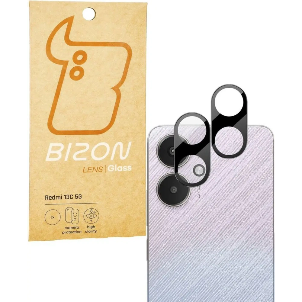 Hurtownia GSM - Bizon üveg lencse Xiaomi Redmi 13C 5G [2 Csomag] - BIZ5789 - {ean13} - Hurt