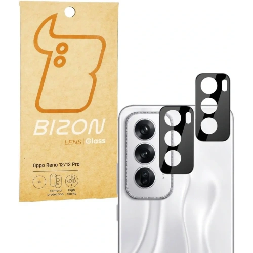 Szkło na aparat Bizon Glass Lens do Oppo Reno 12/12 Pro [2 PACK]