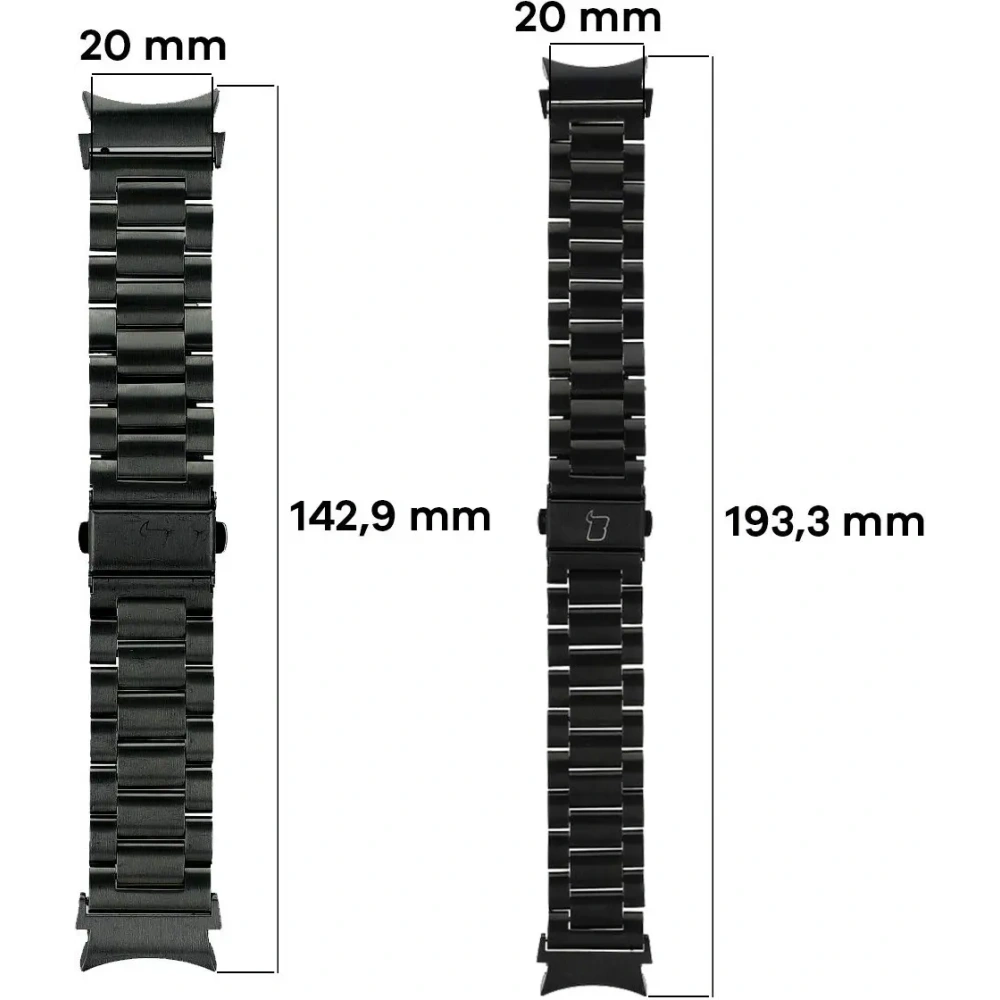 Hurtownia GSM - Bizon Strap Watch Aura Samsung Galaxy Watch FE/7/6/6 Classic/5/5 Pro/4/4 Classic negru - BIZ5793 - {ean13} - Hurt