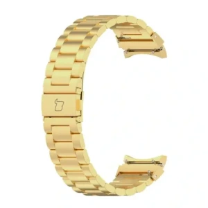Hurtownia GSM - Pásek z nerezové oceli Bizon Strap Watch Aura do Samsung Galaxy Watch FE/7/6/6 Classic/5/5 Pro/4/4 Classic zlatý - BIZ5795 - {ean13} - Hurt