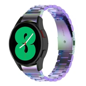 Hurtownia GSM - Pasek ze stali nierdzewnej Bizon Strap Watch Aura do Samsung Galaxy Watch FE/7/6/6 Classic/5/5 Pro/4/4 Classic duhový - BIZ6014 - {ean13} - Hurt