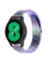 Pasek ze stali nierdzewnej Bizon Strap Watch Aura do Samsung Galaxy Watch FE/7/6/6 Classic/5/5 Pro/4/4 Classic duhový