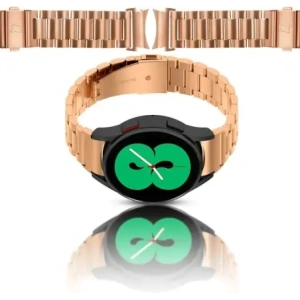 Hurtownia GSM - Pásek z nerezové oceli Bizon Strap Watch Aura do Samsung Galaxy Watch FE/7/6/6 Classic/5/5 Pro/4/4 Classic růžově zlatý - BIZ6015 - {ean13} - Hurt