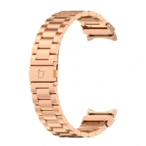 Hurtownia GSM - Pásek z nerezové oceli Bizon Strap Watch Aura do Samsung Galaxy Watch FE/7/6/6 Classic/5/5 Pro/4/4 Classic růžově zlatý - BIZ6015 - {ean13} - Hurt
