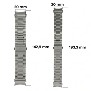 Hurtownia GSM - Bizon Strap Watch Aura Samsung Galaxy Watch FE/7/6/6 Classic/5/5 Pro/4/4 Classic argintiu - BIZ6016 - {ean13} - Hurt