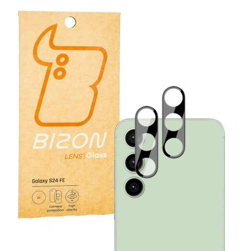 Szkło na aparat Bizon Glass Lens do Samsung Galaxy S24 FE [2 PACK]