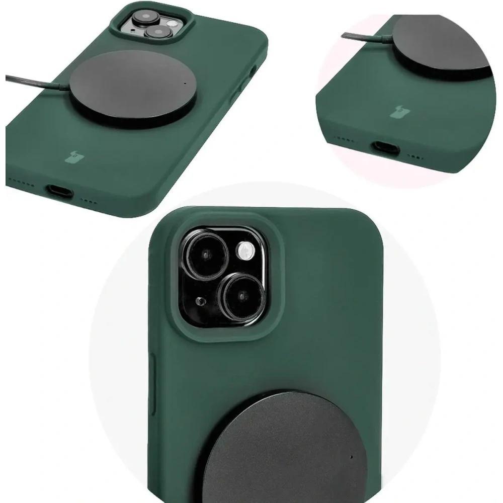 Hurtownia GSM - Bizon Soft Case Apple iPhone 15 Plus verde închis - BIZ6021 - {ean13} - Hurt